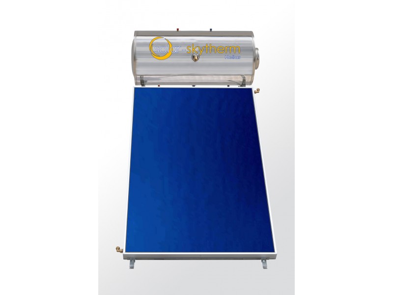 Ηλιακός Θερμοσίφωνας Διπλής Glass-Inox 120lt/2m2 Τιτανίου FULL PLATE