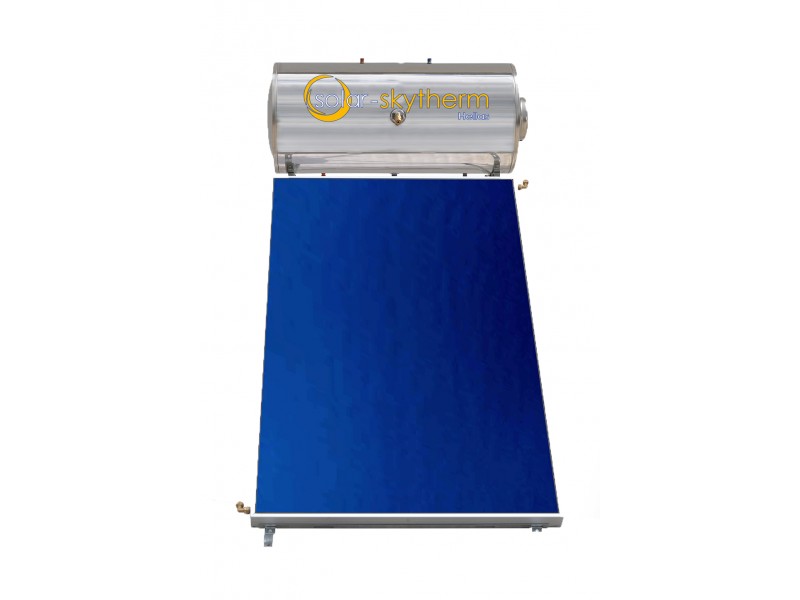 Triple Solar Water Heater 120lt Glass- Inox 2m2 Τιτανίου 